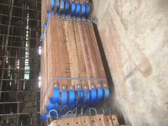 Strapped packs of hardwood timber ready for delivery around Mackay