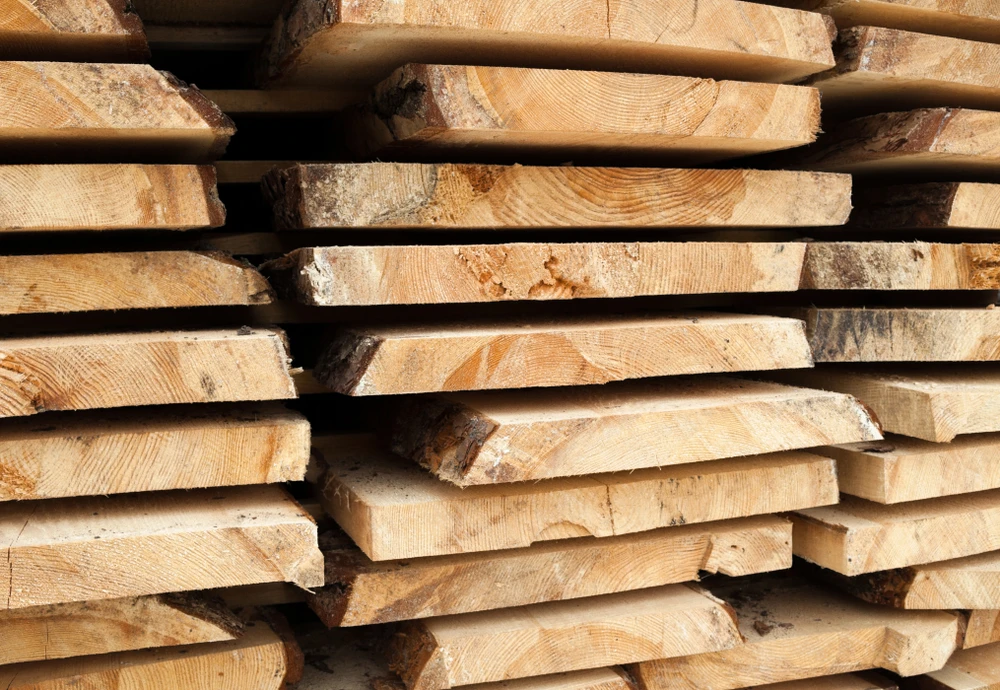 Timber supplies at the Platypus Timbers sawmill yard